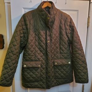 Women's olive green winter jacket size L
